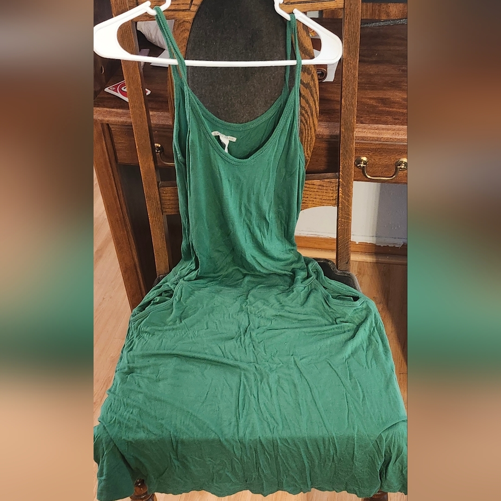 Lucky Brand Green Rayon Top Dress